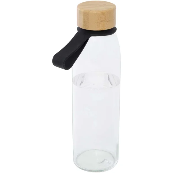 Immagine Borraccia in vetro da 500 ml con manico in silicone e coperchio in bambù Porto 