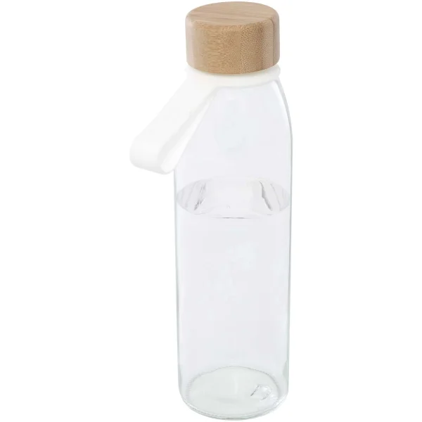 Borraccia in vetro da 500 ml con manico in silicone e coperchio in bambù Porto 