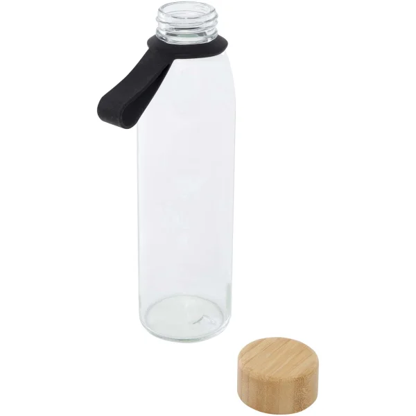 Immagine Borraccia in vetro da 500 ml con manico in silicone e coperchio in bambù Porto 