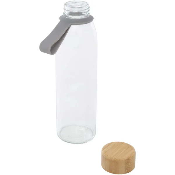 Immagine Borraccia in vetro da 500 ml con manico in silicone e coperchio in bambù Porto 