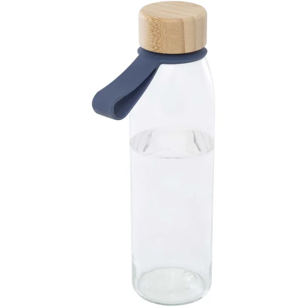 Immagine Borraccia in vetro da 500 ml con manico in silicone e coperchio in bambù Porto 