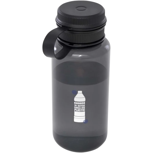 Immagine Borraccia sportiva da 900 ml in PET riciclato certificato RCS con coperchio multifunzione Ryder 