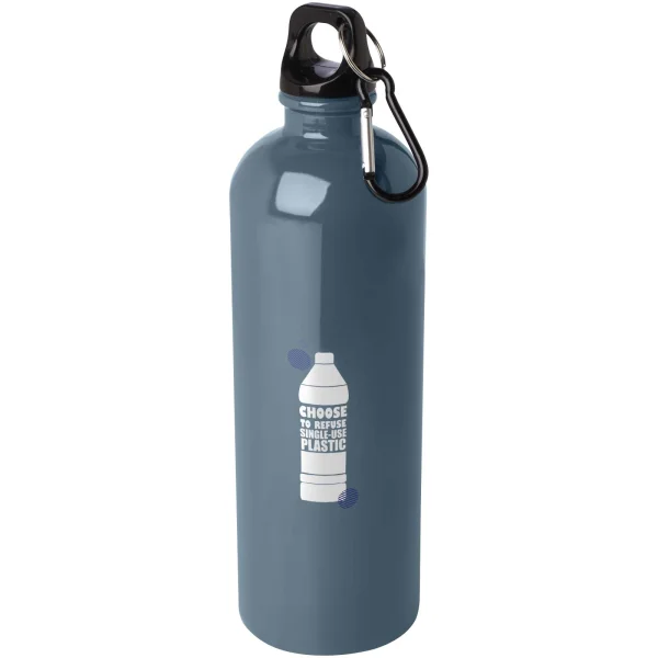 Immagine Borraccia da 750 ml in acciaio inossidabile certificato RCS a parete singola con moschettone Oregon