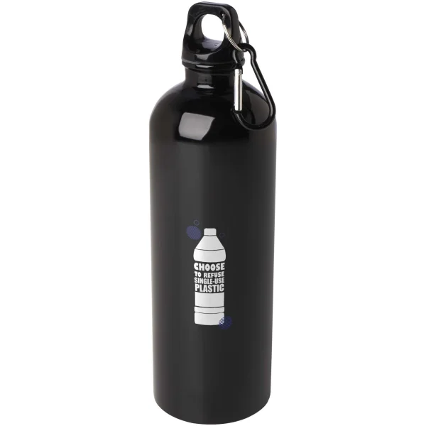 Immagine Borraccia da 750 ml in acciaio inossidabile certificato RCS a parete singola con moschettone Oregon