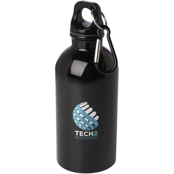 Immagine Borraccia da 400 ml in acciaio inossidabile certificato RCS a parete singola con moschettone Oregon