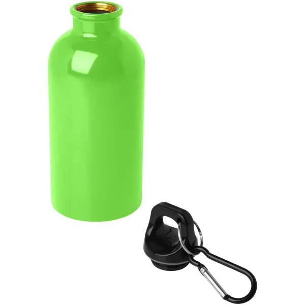 Immagine Borraccia da 400 ml in acciaio inossidabile certificato RCS a parete singola con moschettone Oregon