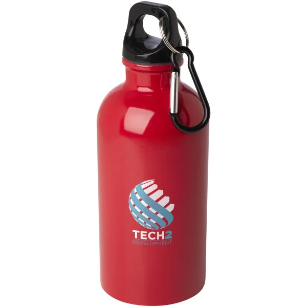 Immagine Borraccia da 400 ml in acciaio inossidabile certificato RCS a parete singola con moschettone Oregon