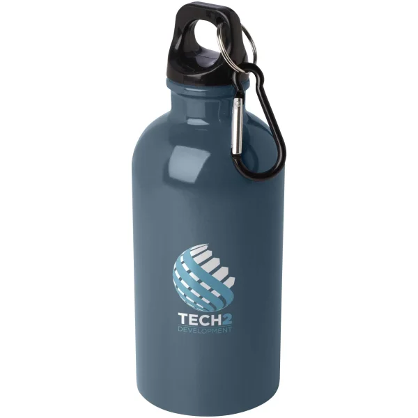Immagine Borraccia da 400 ml in acciaio inossidabile certificato RCS a parete singola con moschettone Oregon
