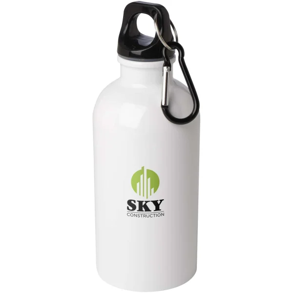 Immagine Borraccia da 400 ml in acciaio inossidabile certificato RCS a parete singola con moschettone Oregon