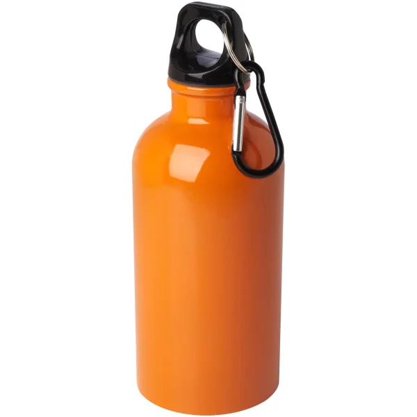 Immagine Borraccia da 400 ml in acciaio inossidabile certificato RCS a parete singola con moschettone Oregon