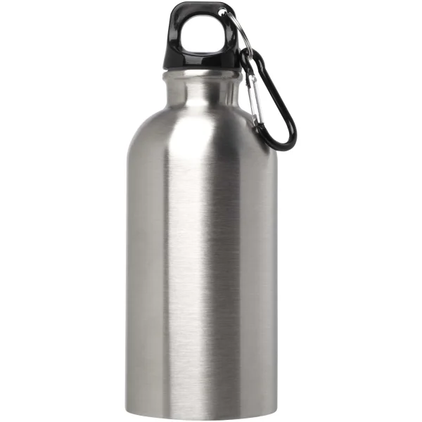 Immagine Borraccia da 400 ml in acciaio inossidabile certificato RCS a parete singola con moschettone Oregon