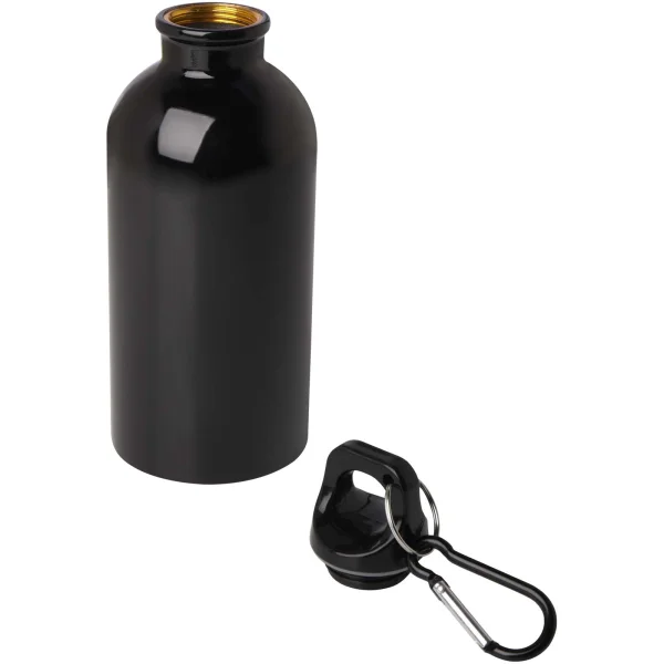 Immagine Borraccia da 400 ml in acciaio inossidabile certificato RCS a parete singola con moschettone Oregon