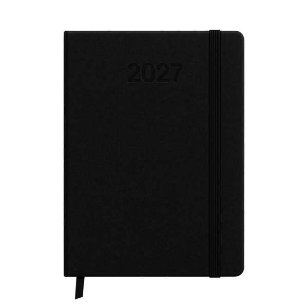 Immagine Agenda giornaliera 2027. Copertina rigida in termo PU e bordo pagine colorato
