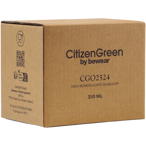 Immagine Tazza in vetro borosilicato Citizen Green Purdrink 