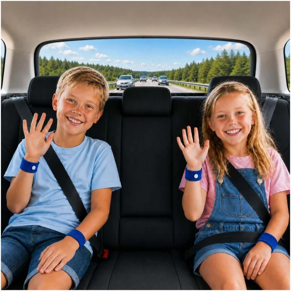 Immagine Braccialetti da viaggio con busta di carta stampata a colori