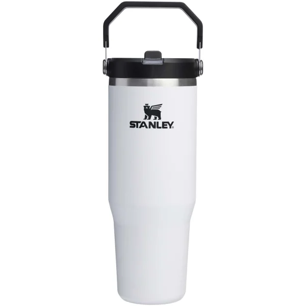 Bicchiere isolato Stanley IceFlow™ 2.0 da 890 ml in acciaio inox con cannuccia ribaltabile