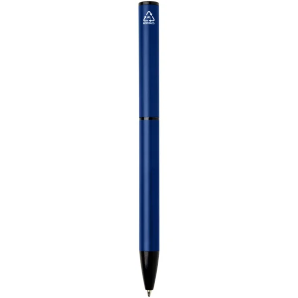 Immagine Penna a sfera a rotazione in alluminio riciclato Verton con ghiera (inchiostro blu)