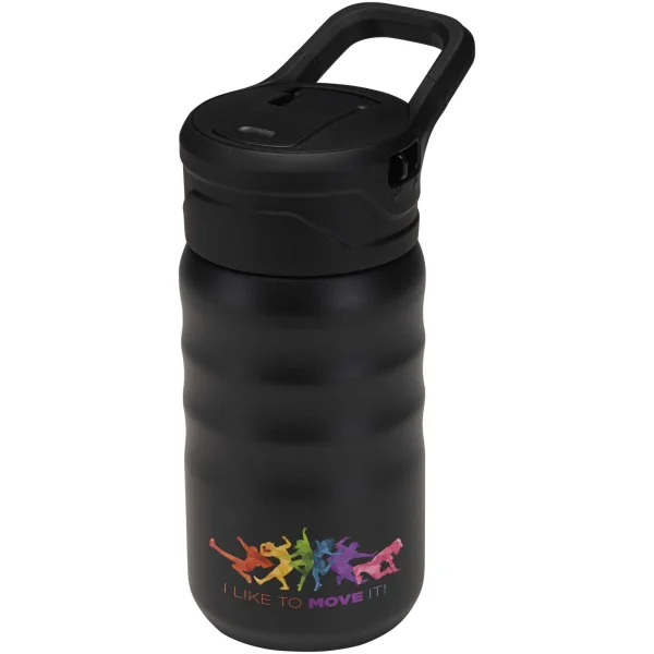 Immagine Borraccia sportiva in acciaio inossidabile a doppia parete riciclato RCS con cannuccia ribaltabile d 350 ml Knox