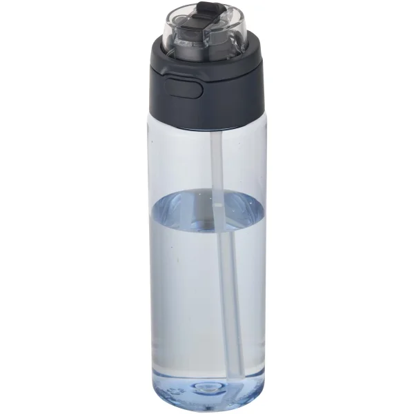 Immagine Borraccia in plastica riciclata RCS con tappo a doppia funzione e cannuccia a scatto da 700 ml Theron