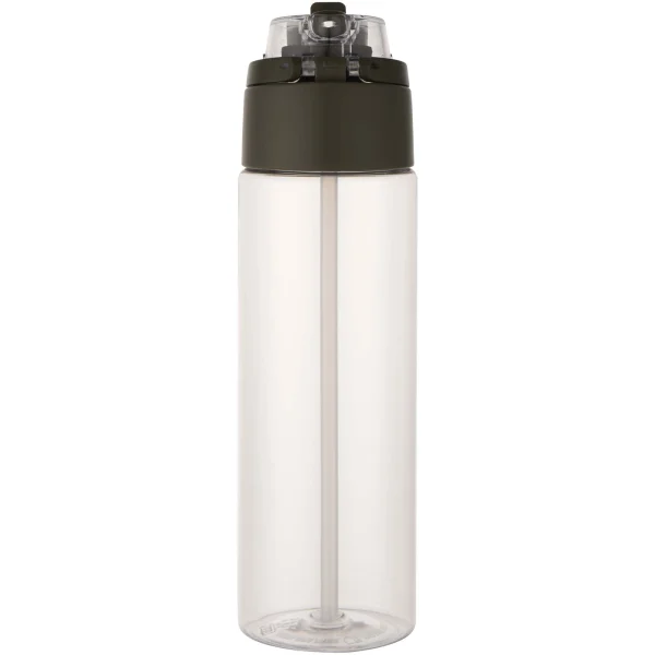 Immagine Borraccia in plastica riciclata RCS con tappo a doppia funzione e cannuccia a scatto da 700 ml Theron