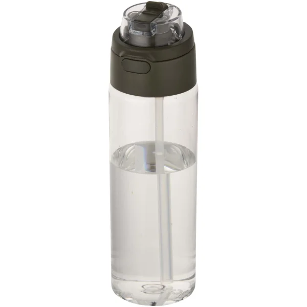 Immagine Borraccia in plastica riciclata RCS con tappo a doppia funzione e cannuccia a scatto da 700 ml Theron