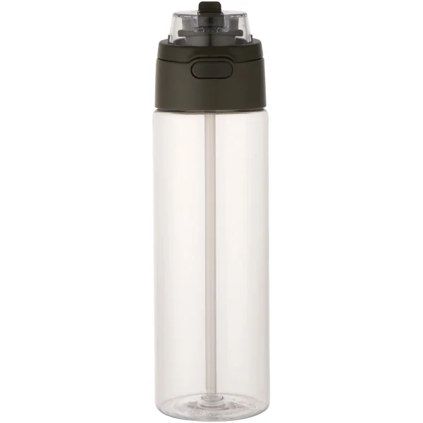 Immagine Borraccia in plastica riciclata RCS con tappo a doppia funzione e cannuccia a scatto da 700 ml Theron