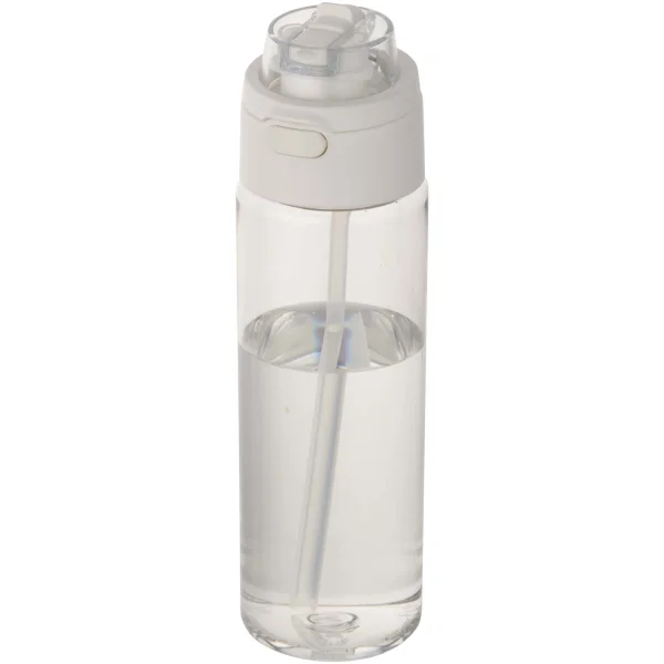 Borraccia in plastica riciclata RCS con tappo a doppia funzione e cannuccia a scatto da 700 ml Theron