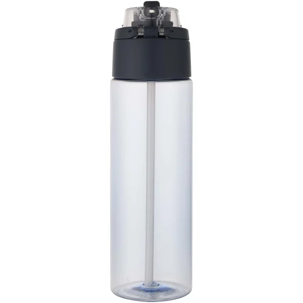 Immagine Borraccia in plastica riciclata RCS con tappo a doppia funzione e cannuccia a scatto da 700 ml Theron