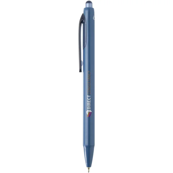 Immagine Penna a sfera a doppia iniezione in materiale riciclato certificato RCS (inchiostro blu) Glen