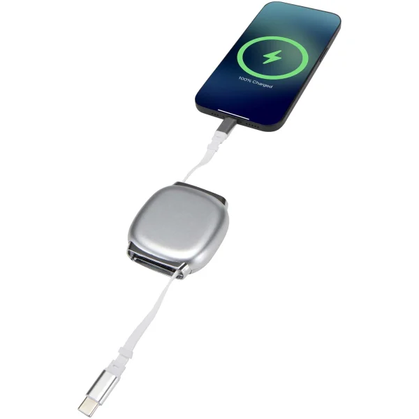 Immagine Cavo di ricarica PD CarPlay 5-in-1 retrattile in plastica riciclata da 100 W Alphard