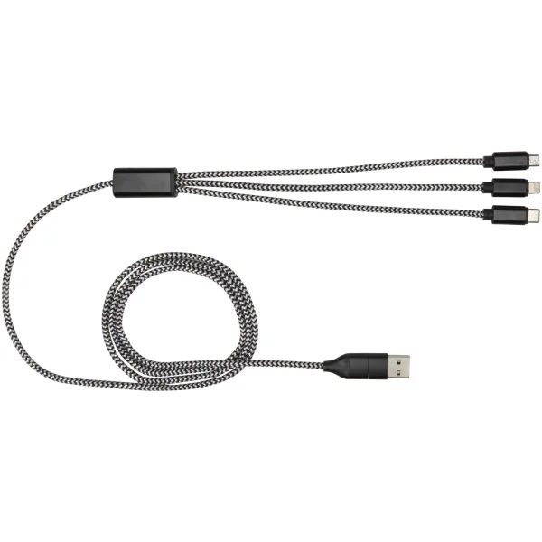 Immagine Cavo di ricarica 5 in 1 in alluminio riciclato e RPET Alphecca 