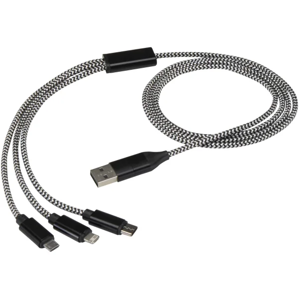 Immagine Cavo di ricarica 5 in 1 in alluminio riciclato e RPET Alphecca 