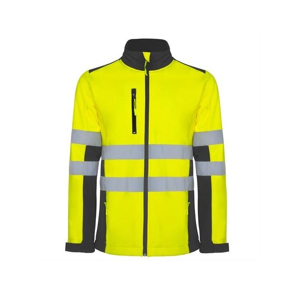 R9303 - Roly Antares Giubbino Soft Shell Uomo Alta Visibilità